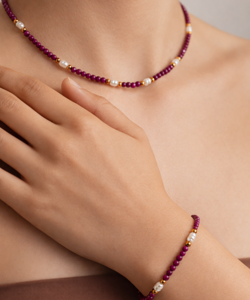 ApatiteWave — Kırık Form Doğal Apatit Kolye