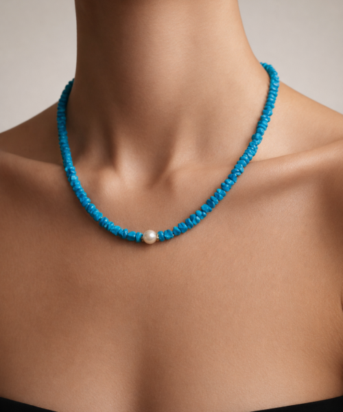 ApatiteWave — Kırık Apatit Doğal Taş Kolye