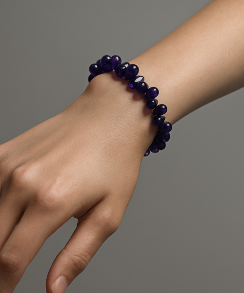 AmethystDrop — Damla Kesim Doğal Ametist Bileklik