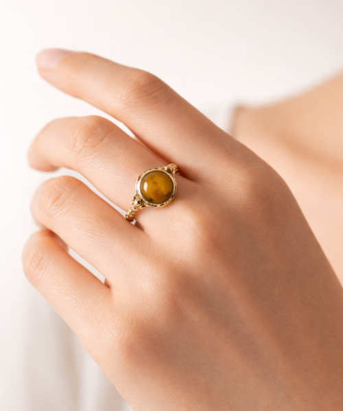 TigerGlow — Kaplan Gözü Taşlı Yüzük