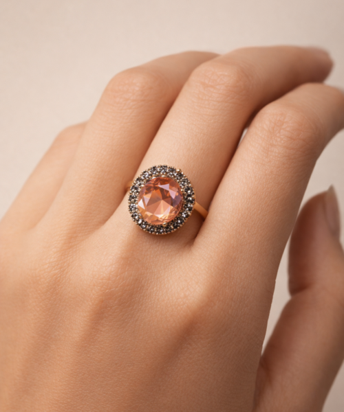 FinalAura — Zultanite Taşlı Halo Yüzük